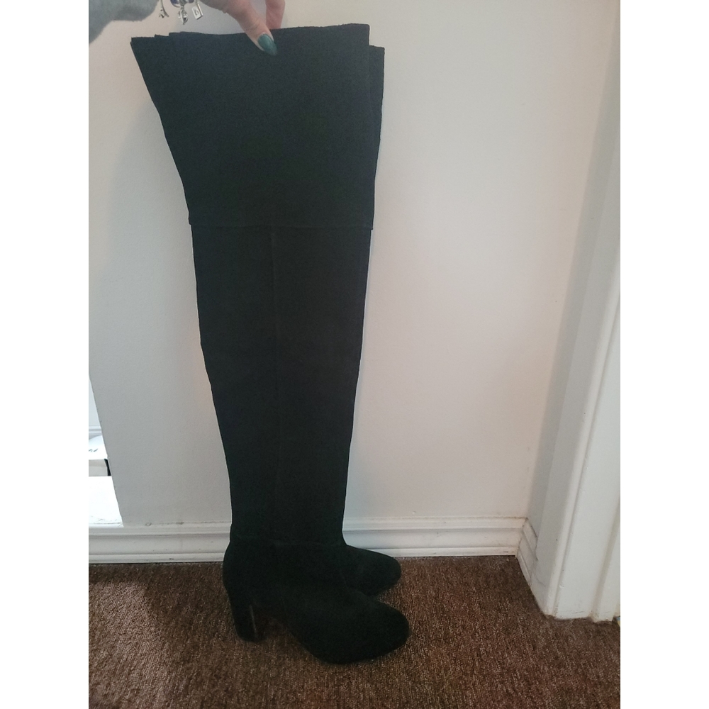 Aldo Black Over-the-Knee Suede Boots